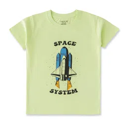 Luke & Lilly Boys Graphic Printed Round Neck Relaxed Fit Pure Cotton T-shirt-image-48
