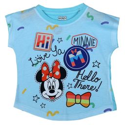 Disney by Wear Your Mind Girls Blue Printed Applique T-shirt-picture-45