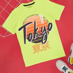 Pantaloons Junior Boys Typography Printed Round Neck T-shirt-picture-47