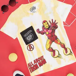 Pantaloons Junior Boys Marvel Printed Cotton T-shirt-picture-24