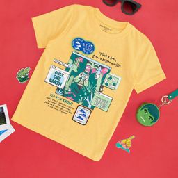 Pantaloons Junior Boys Graphic Printed Cotton T-shirt-image-73