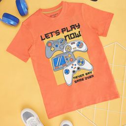 Pantaloons Junior Boys Graphic Printed Cotton T-shirt-image-84