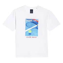 Allen Solly Junior Boys Printed Round Neck Cotton Tshirt-image-52