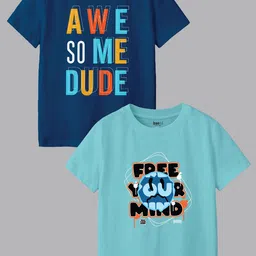 BAESD Boys Typography 2 Printed Applique T-shirt-picture-36