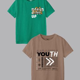 BAESD Boys Typography 2 Printed Applique T-shirt-image-79