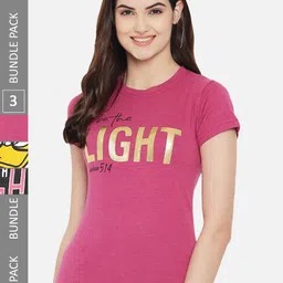 Fabflee Pack Of 3 Printed Cotton T-shirt-picture-42