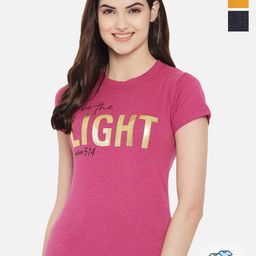 Fabflee Pack of 3 Printed Round Neck Cotton T-shirts-picture-46