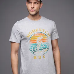 HRX by Hrithik Roshan Men Typography Printed Round Neck T-shirt-image-36