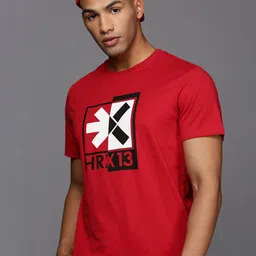HRX by Hrithik Roshan Men Graphic Printed Round Neck T-shirt-image-89