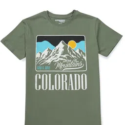 Gini and Jony Boys Graphic Printed Cotton T-shirt-image-91