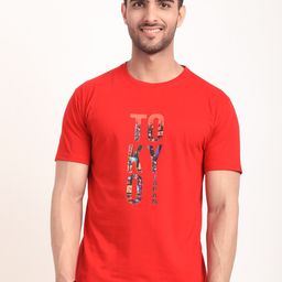 HOUSE OF VEDAS Typography Printed Short Sleeves T-shirt-image-60