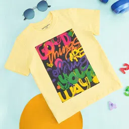Pantaloons Junior Boys Typography Printed T-shirt-picture-57