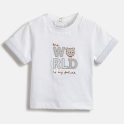Chicco Boys Typography Printed Applique T-shirt-26
