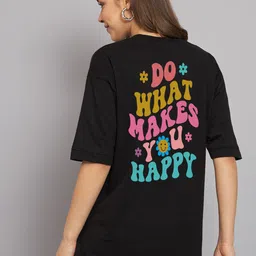 Imsa Moda Typography Printed Drop Shoulder Sleeves Oversize Cotton Casual T Shirt-image-27