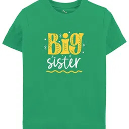 Zeezeezoo Kids Big Sister Printed Pure Cotton T-shirt-image-68