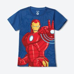YK Marvel Boys Printed Applique T-shirt-picture-35