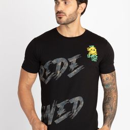 Status Quo Men Printed Applique T-shirt-image-93