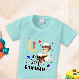 Babywish Kids Relaxed Fit Typography Printed Cotton T-shirt-picture-14