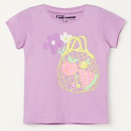 Fame Forever by Lifestyle Girls Graphic Printed Round Neck Cotton T-shirt-image-3