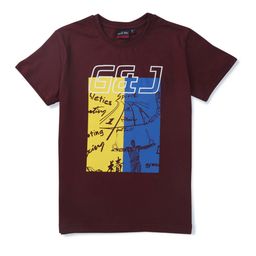 Gini and Jony Boys Graphic Printed Cotton T-shirt-11