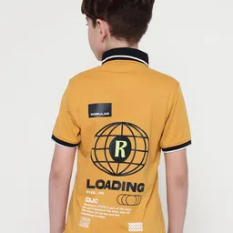 Octave Boys Polo Collar Graphic Printed T-shirt-image-57