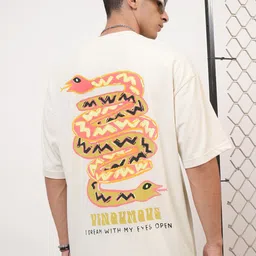HIGHLANDER Graphic Printed Drop-Shoulder Sleeves Oversized T-shirt-image-39