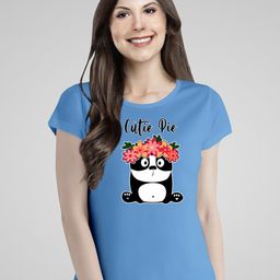 Pootlu Panda Printed Extended Sleeves Pure Cotton T-shirt-image-16