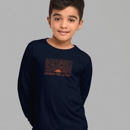 HELLCAT Boys Navy Blue & Green Pack Of 2 Printed T-shirt-0