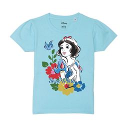Wear Your Mind Girls Snow White Printed Pure Cotton T-shirt-image-89