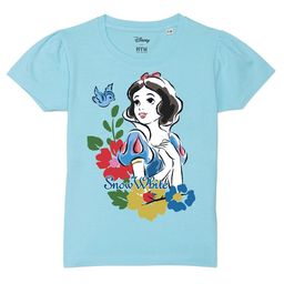 Wear Your Mind Girls Snow White Printed Pure Cotton T-shirt-image-41