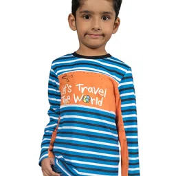 3PIN Boys Striped Cotton T-shirt-image-94