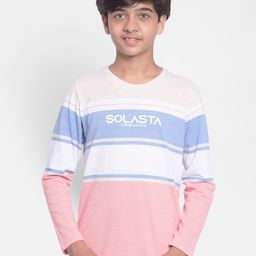 Crimsoune Club Boys Colourblocked Regular Fit Round Neck Cotton T-Shirt-image-52