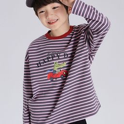 LULU & SKY Boys Striped Applique T-shirt-picture-22