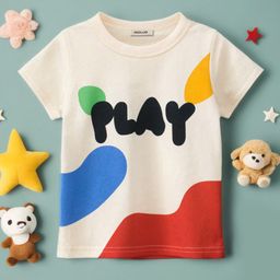 INCLUD Girls Round Neck Typography Printed Cotton Short Sleeves T-shirt-image-24