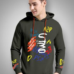 FTX Typography Printed Oversized Hooded T-shirt-image-41