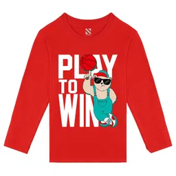 BAESD Boys Typography Printed Round Neck Long Sleeves Cotton T-shirt-image-97