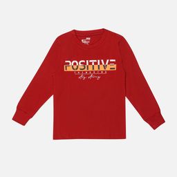 Bodycare Boys Typography Printed Cotton Applique T-shirt-image-64