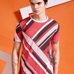 The Indian Garage Co Striped Round Neck T-Shirt-picture-38