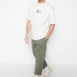 Trendyol Round Neck Cotton Tshirt-image-2