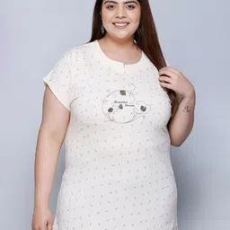 IN Love Round Neck Graphic Printed Pure Cotton Oversized T-shirt-image-17