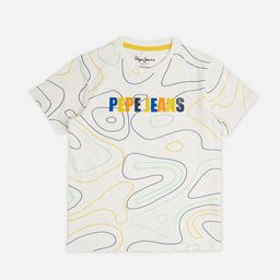 Pepe Jeans Boys Abstract Printed Pure Cotton T-Shirt-image-29