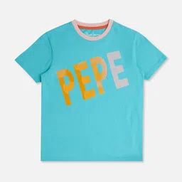 Pepe Jeans Boys Tracy Typography Printed Round Neck Pure Cotton T-shirt-image-91