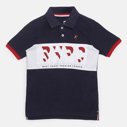 Beverly Hills Polo Club Boys Typography Printed Polo Collar Pure Cotton Casual T-shirt-picture-47