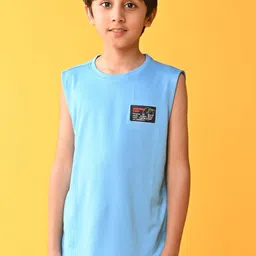 Anthrilo Boys Sleeveless Cotton Sports T-shirt-44