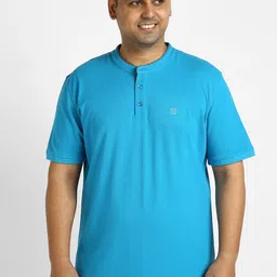 Urbano Plus Plus Size Henley Neck T-Shirt-picture-39