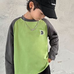 LULU & SKY Boys Colourblocked Henley Neck Applique T-shirt-image-45