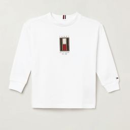 Tommy Hilfiger Boys Printed Round Neck Cotton T-Shirt-56