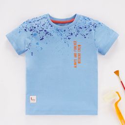 Ed-a-Mamma Boys Typography Printed Pure Cotton T-shirt-image-69