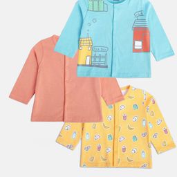 MINI KLUB Infant Boys Pack Of 3 Pure Cotton Jhablas-54