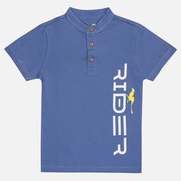 Bodycare Boys Typography Printed Polo Collar T-shirt-image-71